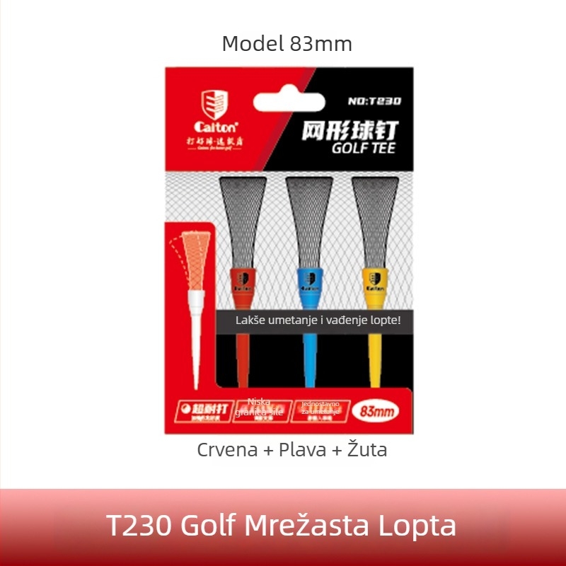 Caiton Golf Šipke s Mrežom, Niska Otpornost, Visokoelastični Držač Lopte, Zaštita Kluba, Ograničena Tee-Off Ljestvica