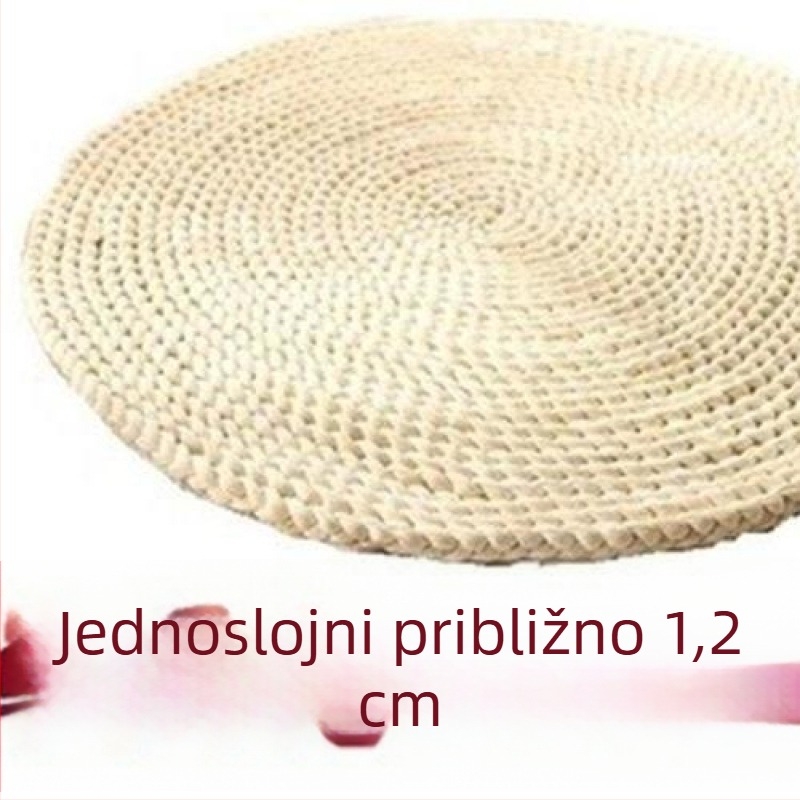 U-oblik japonskog stila jastuk, punjenje od svilenih vlakana, uzorak biljke, moderni minimalistički dizajn