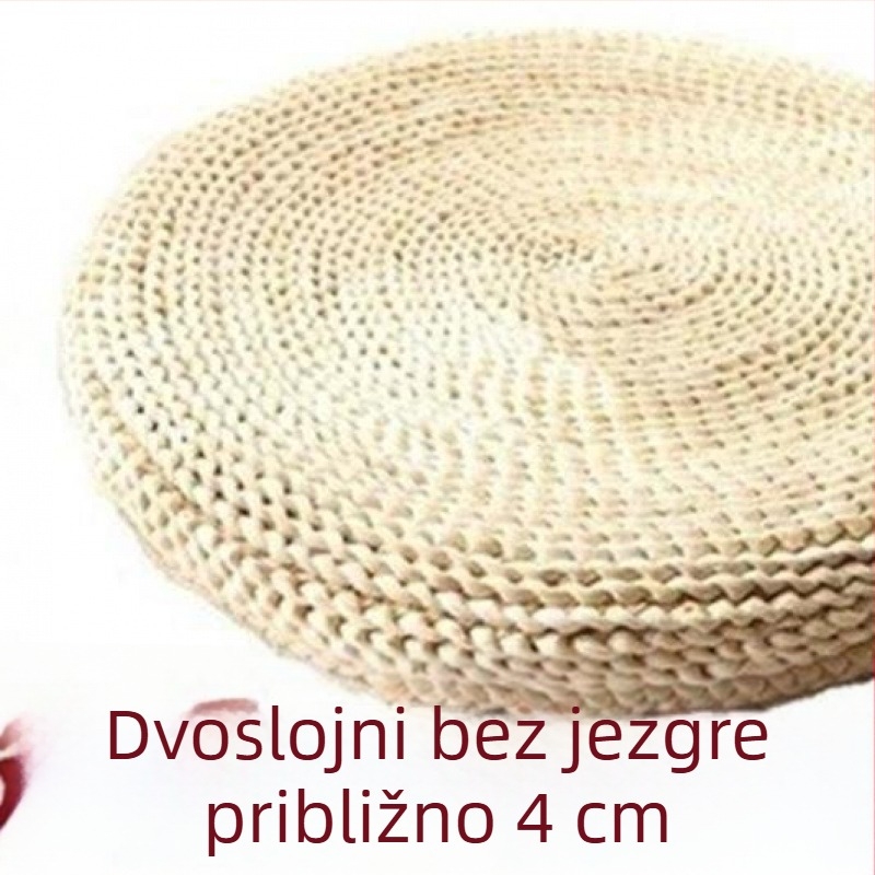 U-oblik japonskog stila jastuk, punjenje od svilenih vlakana, uzorak biljke, moderni minimalistički dizajn