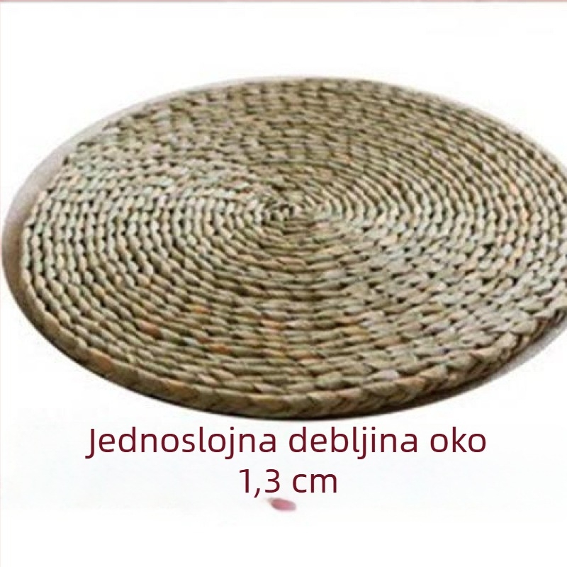 U-oblik japonskog stila jastuk, punjenje od svilenih vlakana, uzorak biljke, moderni minimalistički dizajn