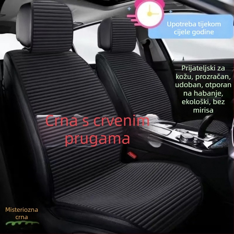 Podložak za sjedalo kamiona, ljetna hlađena podloga za sjedalo, prozračna univerzalna navlaka za pet sjedala, pogodna za sve sezone