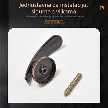 Kuka za zavjese, ploski kut, cinkova legura