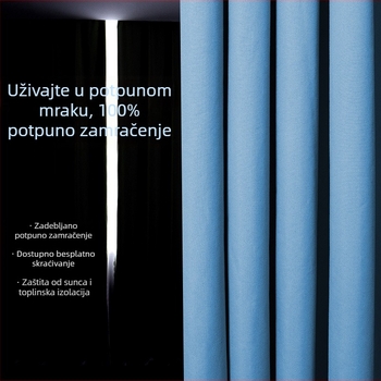 Potpuno zatamnjiva zavjesa od kompozitne tkanine s perforiranim dizajnom za rimsku šinu, pogodna za mala prozore