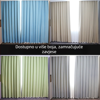 Potpuno zatamnjiva zavjesa od kompozitne tkanine s perforiranim dizajnom za rimsku šinu, pogodna za mala prozore
