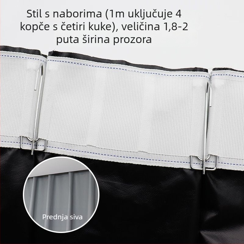Potpuno zatamnjiva zavjesa od kompozitne tkanine s perforiranim dizajnom za rimsku šinu, pogodna za mala prozore