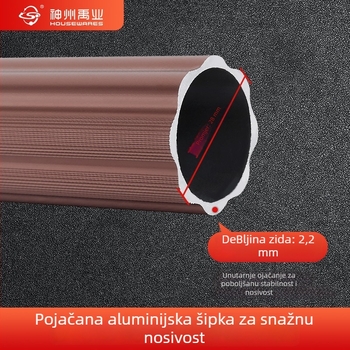 Carrey serija sustav zavjesnih šina – aluminijska legura, bočna ugradnja, jednoslojni i dvostruki tračnični sustav, moderan minimalistički stil, pribor uključen