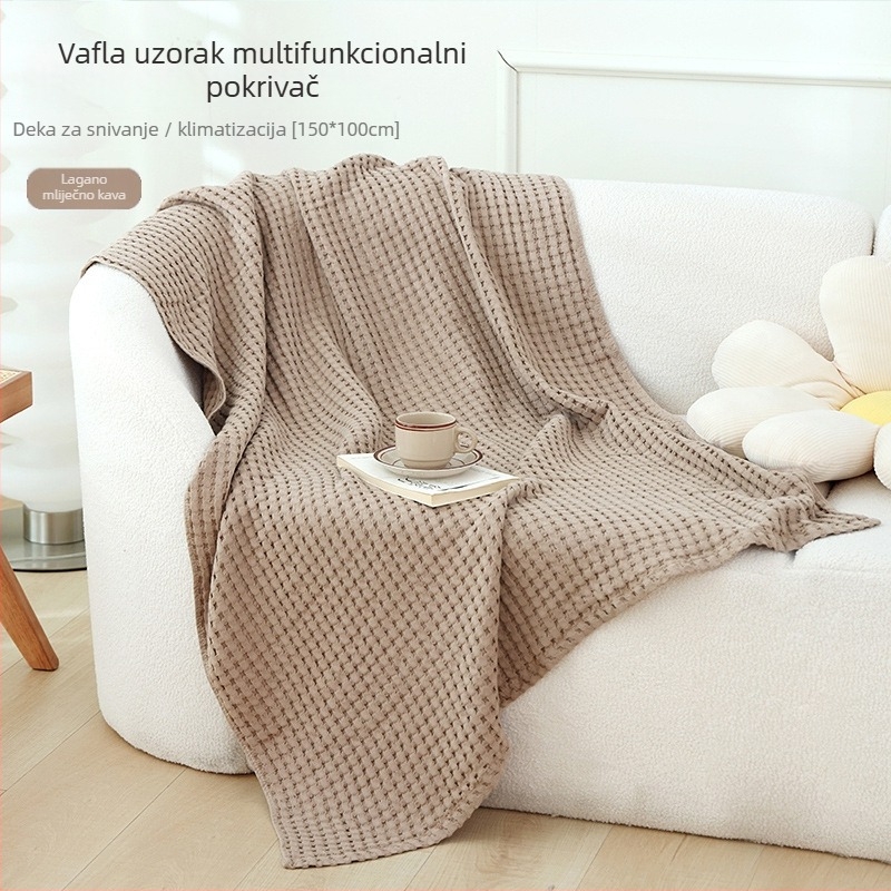 Pamučna ručnik deka, 300–499 g, četiri godišnja doba univerzalna, moderni minimalistički stil