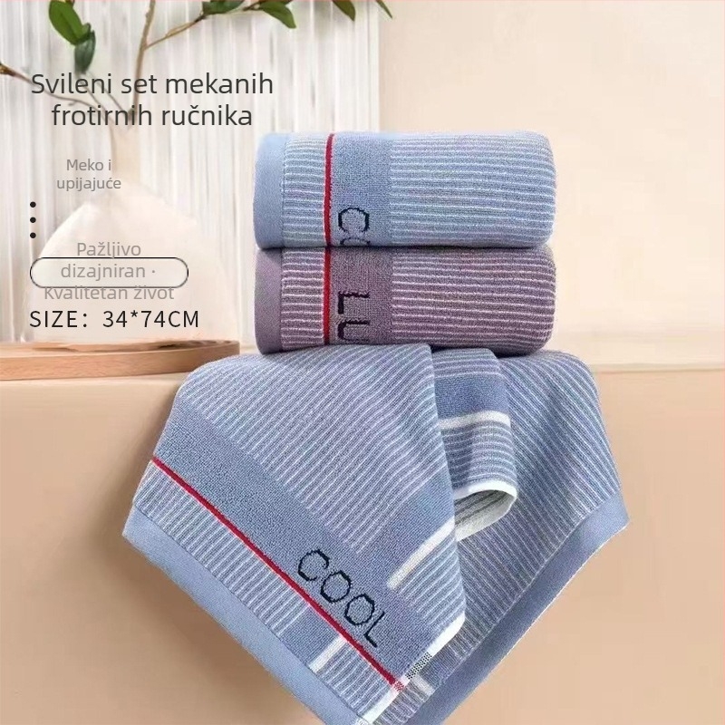 Dumeier pamuk jacquard ručnik, 120–140 g, 32 niti s jedne strane, 16 niti s druge strane