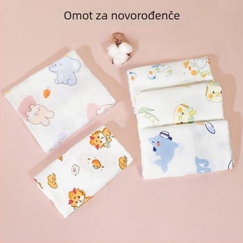 Dječja zavinovačka od bambusovih vlakana, jednostavno tkanje, 120–140 g, Cartoon stil, marka Good month