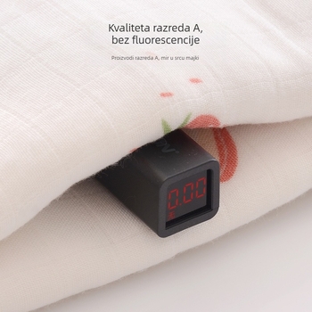 Swaddle deka za bebu – Četverostruka gazе, pamuk + regenerirana celuloza, 40s pređa, šivanje/štampa/ravno tkanje, 200–300 g, Prilagodljivo procesiranje