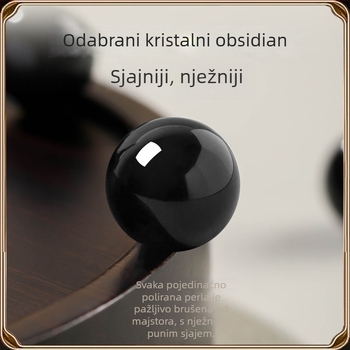 Narukvica od obsidijana, ručno izrađene perle, unisex, kružni oblik, novi kineski stil
