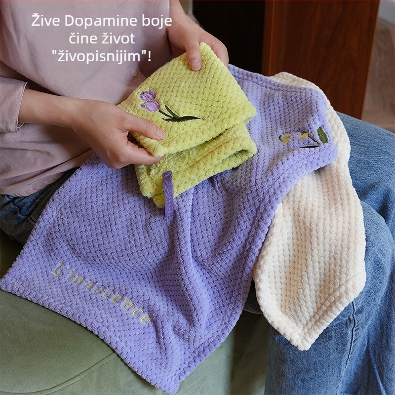 Ručnik za ruke, That blue, poliester, 80–100 g, 16 niti, vezenje, jacquard