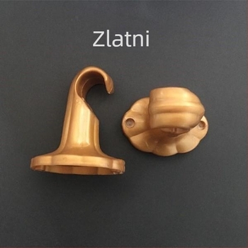Univerzalni nosač zavjese za šinu, PP plast, zidni montažni, za zavjese za vješanje, moderni minimalistički stil