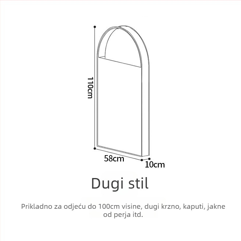 Zaštitna navlaka za odjeću od guste pamuke, prozračna, japanskog stila, zaštita od prašine i vlage
