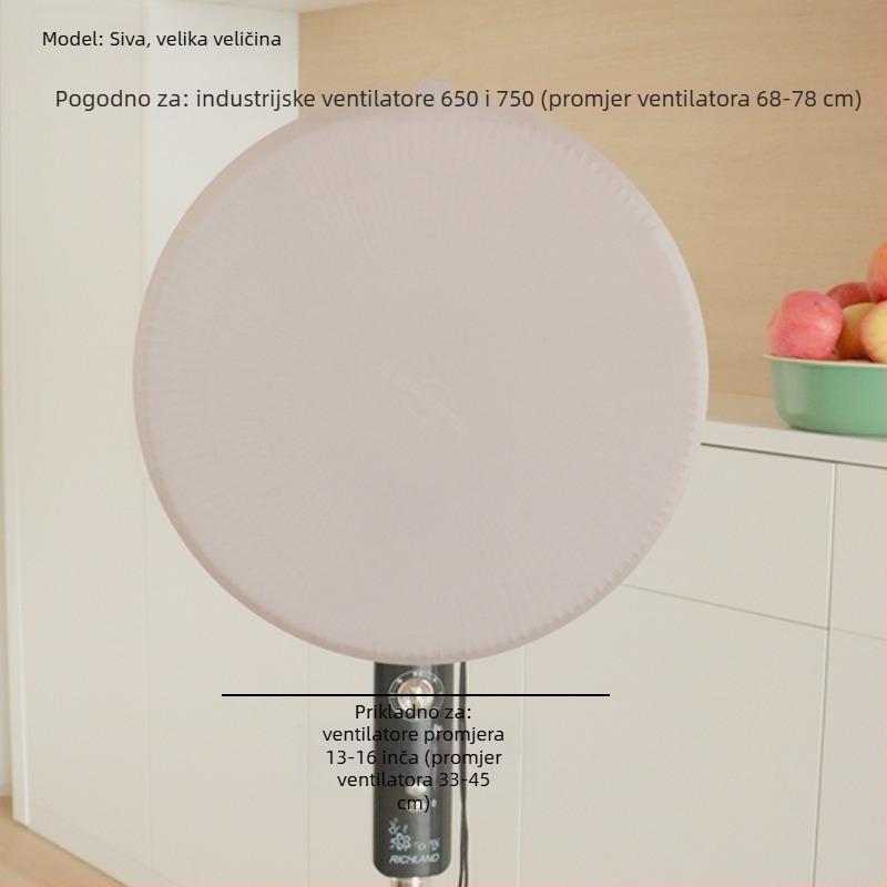 Kaixiu elastični pokrov za ventilator — zaštita od prašine za podne i zidne ventilatore, materijal milk silk, izdanje 2024, pakiranje 100 komada