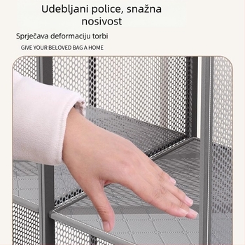 Torba za skladištenje za vješanje, više slojeva, od netkanog materijala, model Q-95, jednostavan i moderan trodimenzionalni dizajn, skladište u spavaćoj sobi