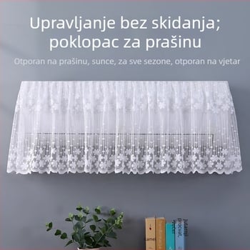 2025 proljetna tkanina zaštitna navlaka za unutarnju jedinicu klima uređaja — bijela, minimalistički dizajn