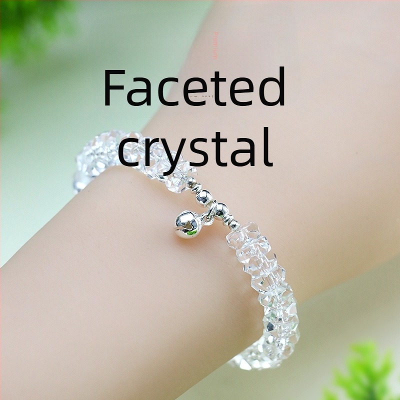 Narukvica od faceted kristala – ručna izrada, Only, ženski stil, nadahnuto prirodom, svježa i slatka, poklon za putovanje