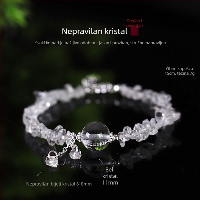 Narukvica od faceted kristala – ručna izrada, Only, ženski stil, nadahnuto prirodom, svježa i slatka, poklon za putovanje
