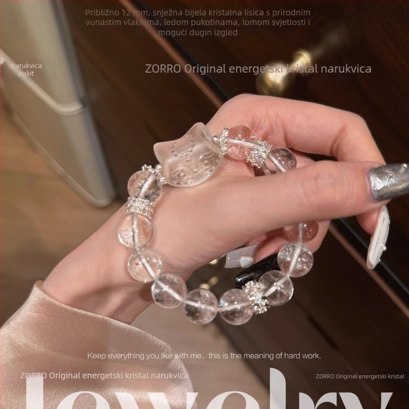 Modni komad za ruke – prirodni kristal, ručno izrađeno, oblik životinje/zodijak, ženstvenog stila, svjež i sladak