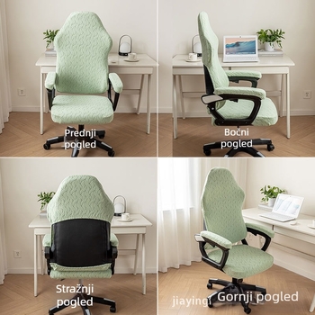 Navlaka za gaming stolicu, flanel materijal, 95% poliester, prugasti uzorak, moderni minimalistički stil, kvadratni oblik
