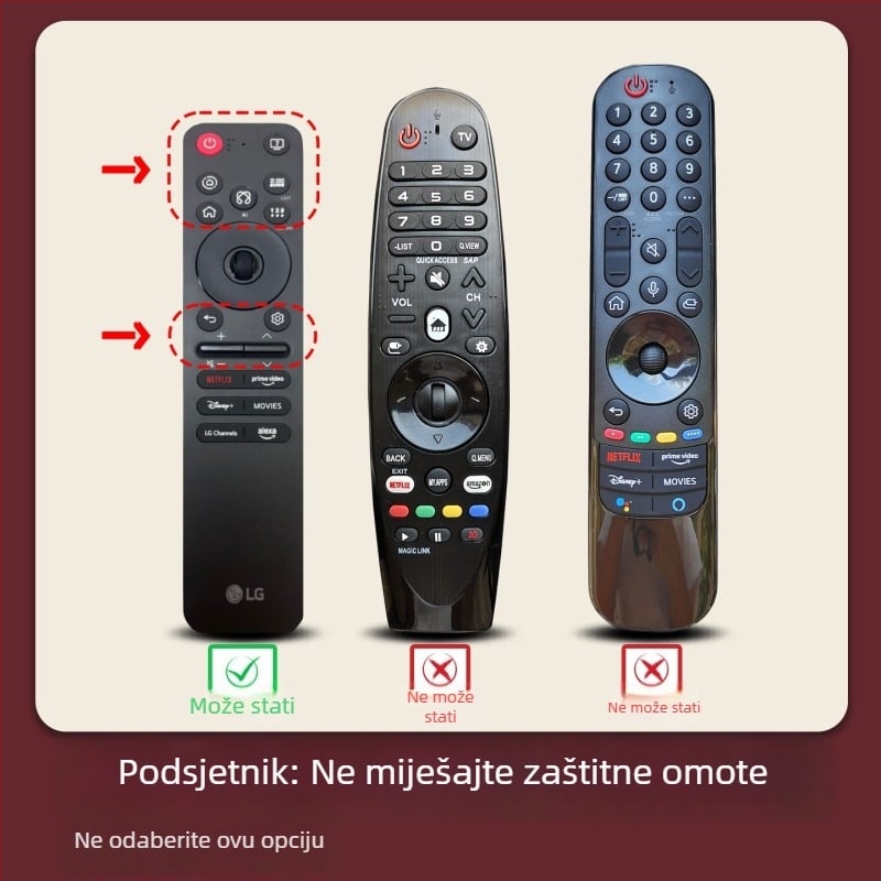 Poklopac za daljinski LG MR25GA – silikon, apsorpcija udaraca, zaštita od pada, otpornost na ogrebotine, zadebljani