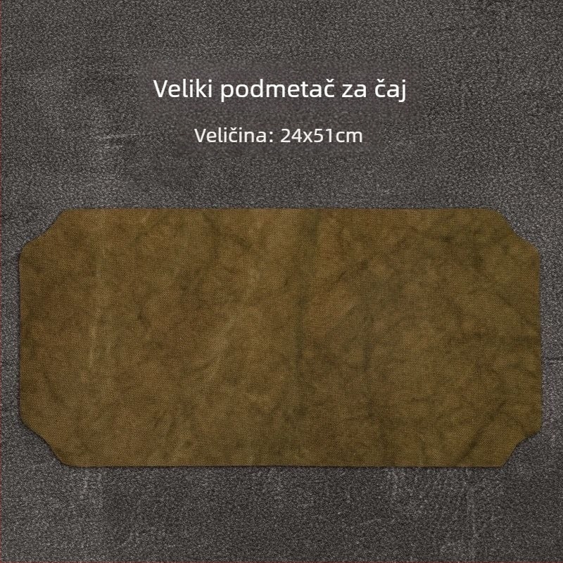 Čajna podloga za ceremoniju, ručno izrađena, dvostruki sloj, vodootporna, platno i lan