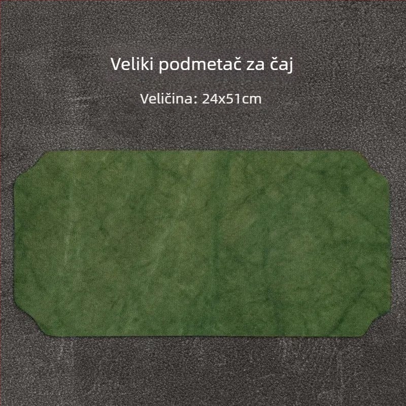 Čajna podloga za ceremoniju, ručno izrađena, dvostruki sloj, vodootporna, platno i lan