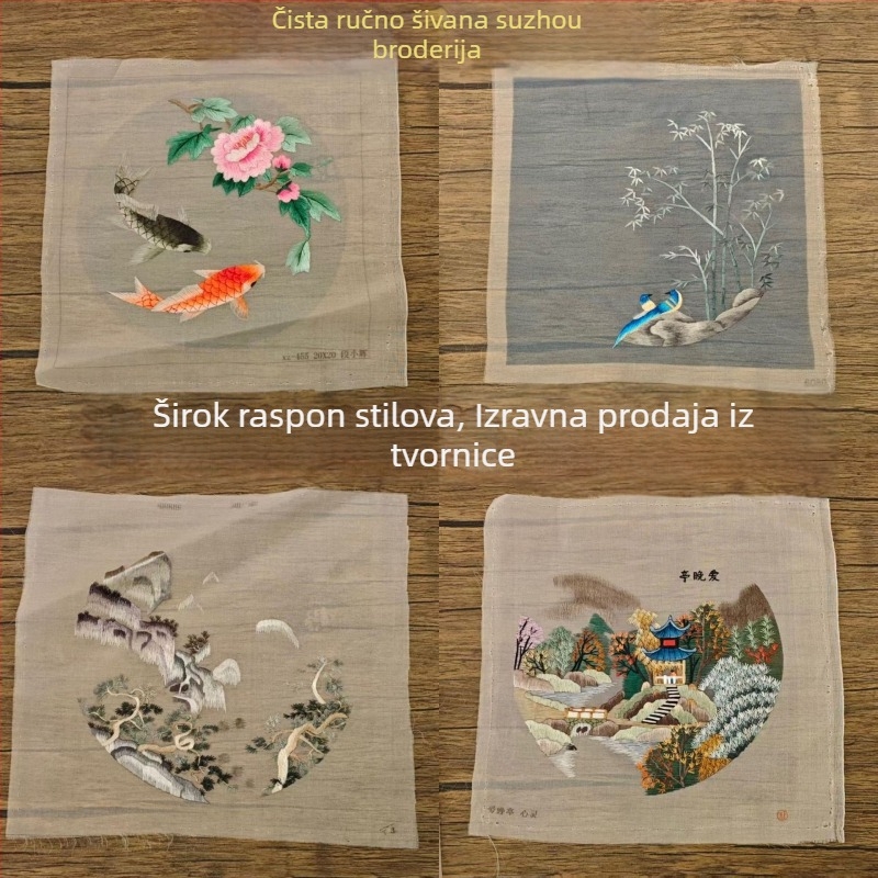 Su vez – gotovi dijelovi izveza, dvostrano ispisani, za izradu kružnih fanova, kineski stil serija, novi kineski stil