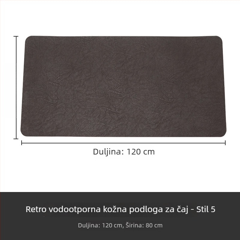Moderna kineska stil vodootporna kožna podloga za čaj sa zen minimalističkim dizajnom, kožni stolnjak za čajnu ceremoniju, podloga za sušenje čaja