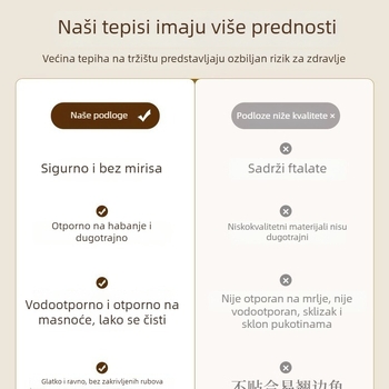 Podmetač s crtanim dizajnom za TV ormarić i ormar za cipele — luksuzna zaštita ploče, otporna na prljavštinu, protuklizna