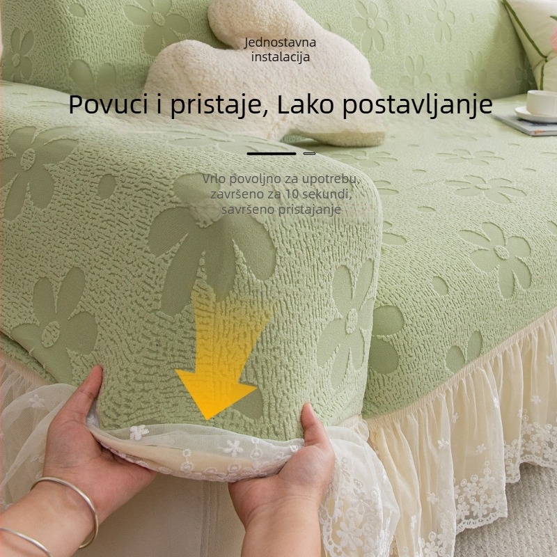Cjeloviti prekrivac za kauč od flisa s zaštitom protiv ogrebotina mačaka, za sve sezone, novi model, luksuzan izgled