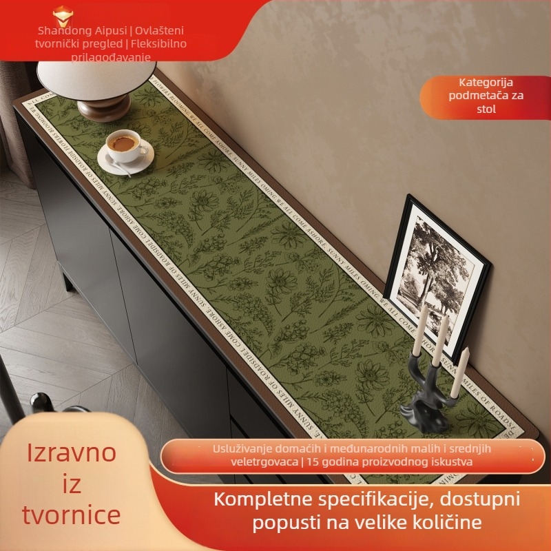 Francuski stil zaštitna podloga za TV ormarić, duga stolna krpa