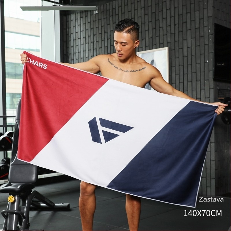 Chars mikrofiber ručnik za kupanje i sport, brzo sušeći nosivi ogrtač-ručnik, apsorbent A042