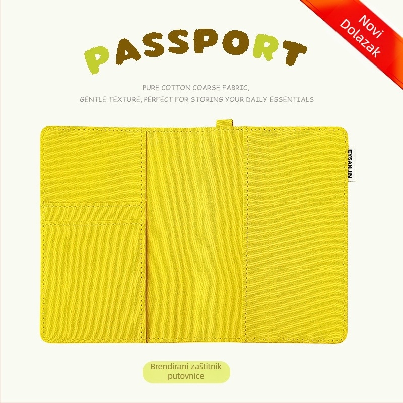 Organizator putovnice i kartice — Integrirani držač kartice, platnena torba za putovanja, Unisex (Yi Jin, gradska jednostavnost, proljeće 2025)