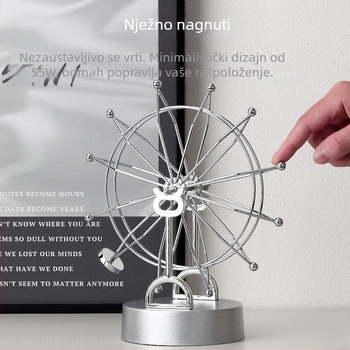 Okretni Ferris kotač dekorativni ukras za dnevni boravak – skandinavski stil, plastika/smola, poklon kutija