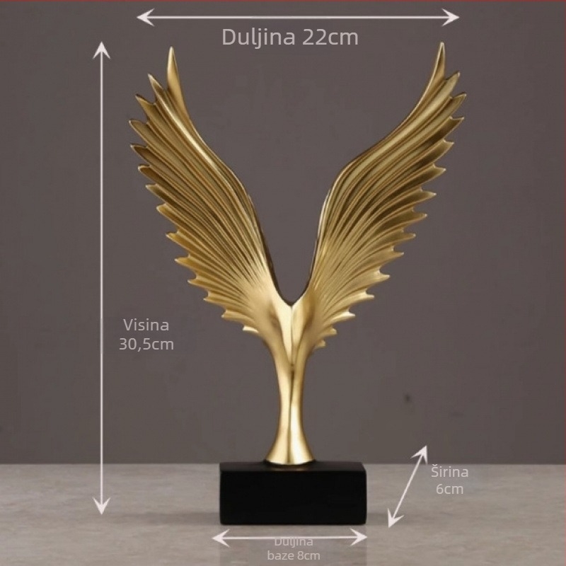 Dapeng Spread-Wings Smolna Skulptura, Moderan Kućni Dekor Za Ured i Dnevni Boravak