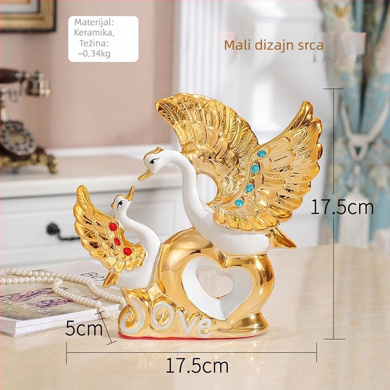 Palmer porcelanska dragonfish figura, kućni dekor, moderni minimalistički stil