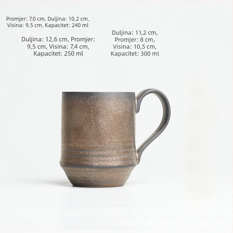 Ming cisen keramička šalica za kavu, moderan minimalistički stil, kod M32