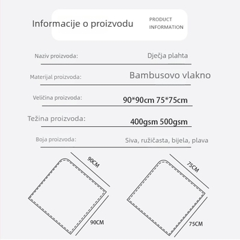 Dječji ručnik za kupanje s kapuljačom od bambusovih vlakana, 3D dizajn ušiju, Yue Zhu textile, 400–500 g, pređa 19, vezenje i šivanje