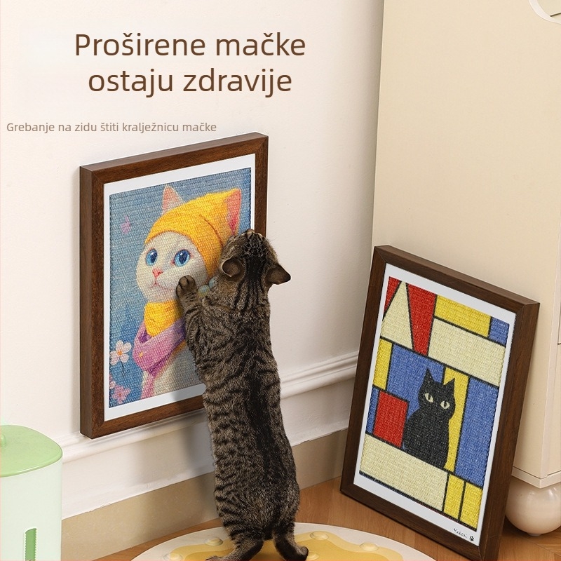 Grebalica za mačke od sisala — japanski stil, MAIZAI, kutija od 6 komada