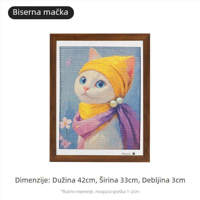 Grebalica za mačke od sisala — japanski stil, MAIZAI, kutija od 6 komada