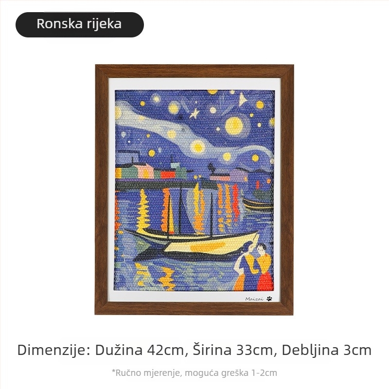 Grebalica za mačke od sisala — japanski stil, MAIZAI, kutija od 6 komada