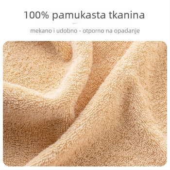Kupaonski ručnik – pamuk, AB pređa, 40 g, apsorpcija 5–10 s, spiralno vlakno