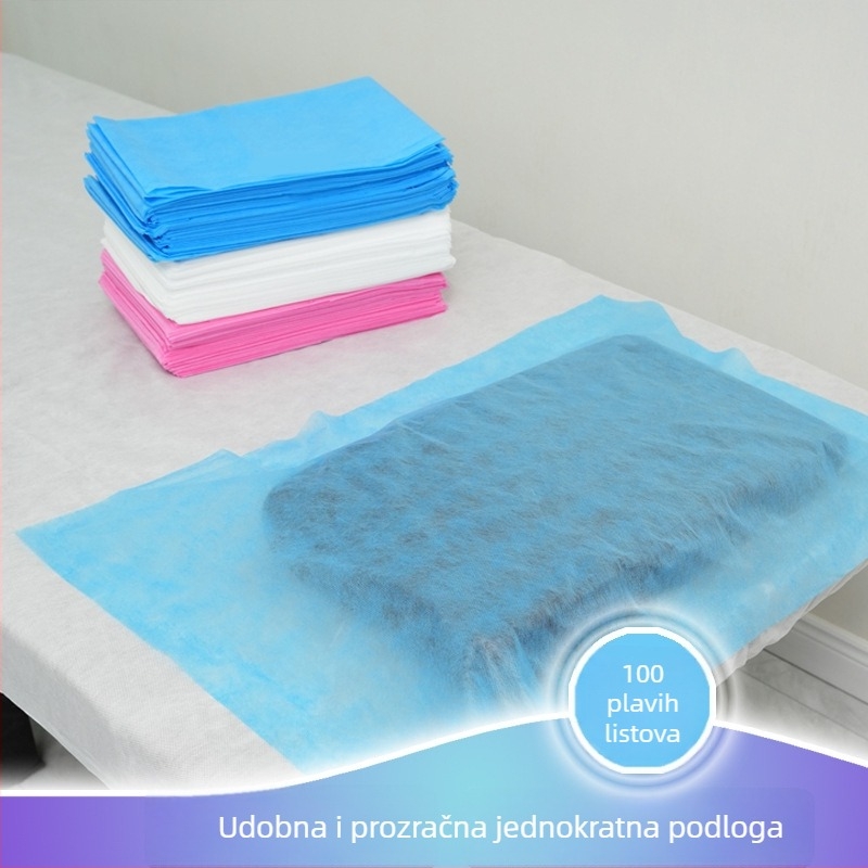 Jednokratne debeli vodootporni netkani ručnici za manikuru i pedikuru, salonske jastučiće za masažu, 100 komada u paketu
