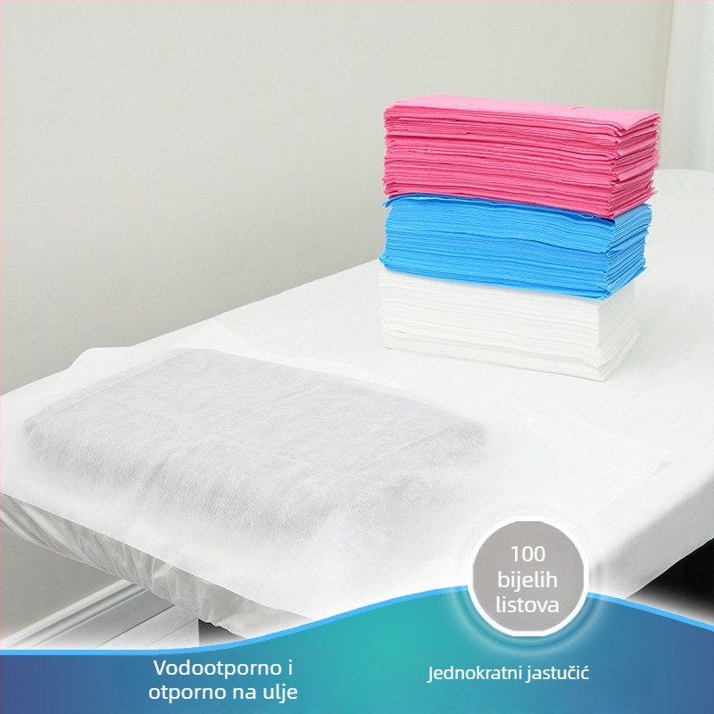 Jednokratne debeli vodootporni netkani ručnici za manikuru i pedikuru, salonske jastučiće za masažu, 100 komada u paketu