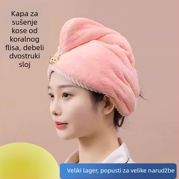 Langcheng suha kapa za kosu – dvostruka, debela i brzo upija; koralni baršun, vlakno 120D, šivanje zatvorenog ruba, težina 100–119 g, mogućnost prilagodbe