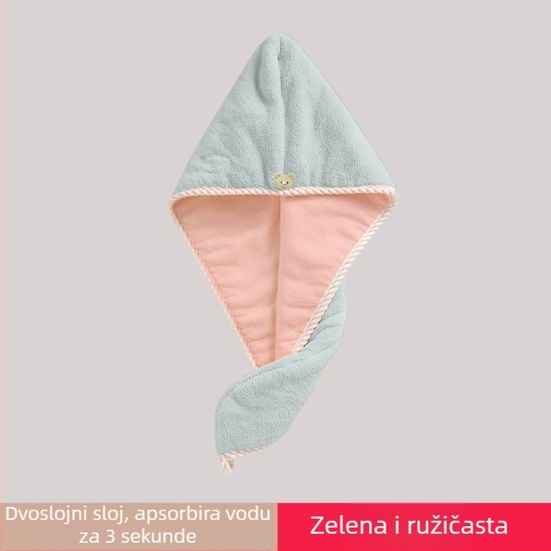 Langcheng suha kapa za kosu – dvostruka, debela i brzo upija; koralni baršun, vlakno 120D, šivanje zatvorenog ruba, težina 100–119 g, mogućnost prilagodbe