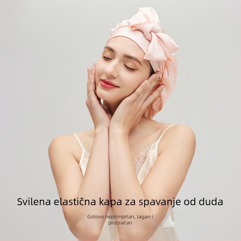 Kapa za kosu od 100% svile Mulberry, tuš kapa, njega kose, protiv frizzanja