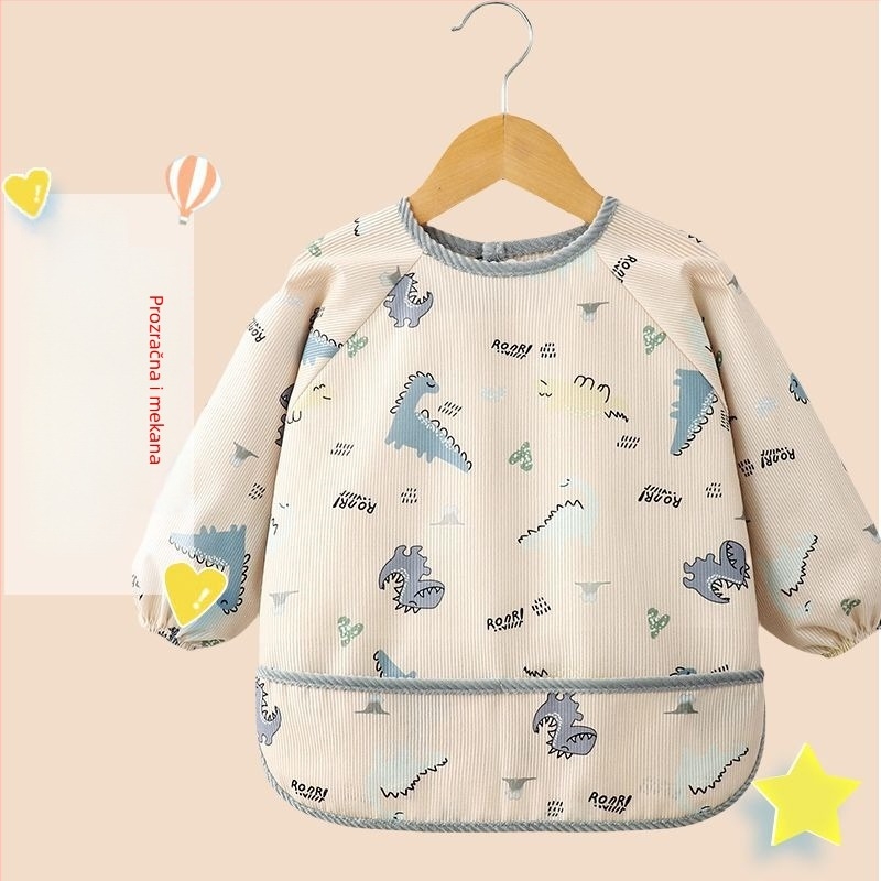 Unisex dječja presvlačenje s dugim rukavima, cartoon uzorak, vodootporna corduroy tkanina, poliestersko vlakno